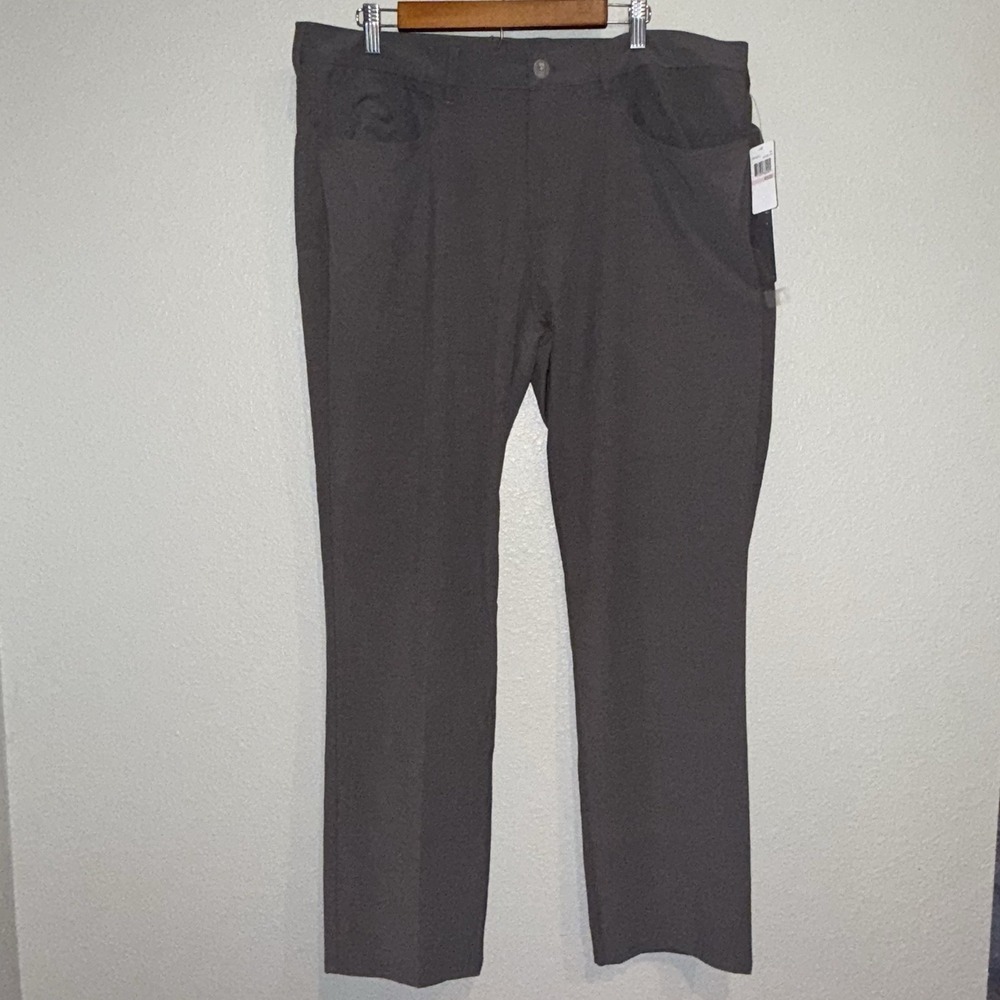 NWT Callaway Opti-Dri‎ Gray Stretch Men's Golf Pants 40x32 Pleated Lightweight